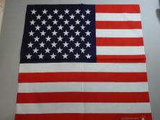 日本製バンダナ　アメリカ国旗柄